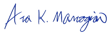 Ara Manoogian signature